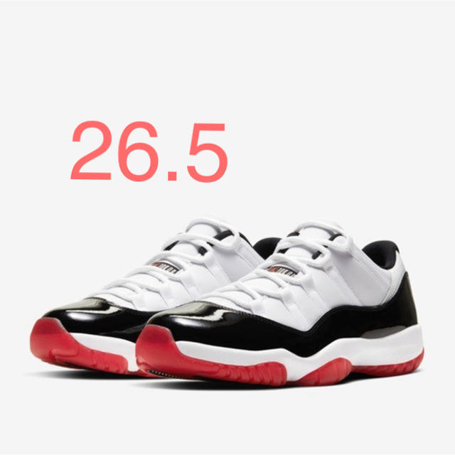 NIKE AIR JORDAN 11 LOW "GYM RED" 26.5靴/シューズ