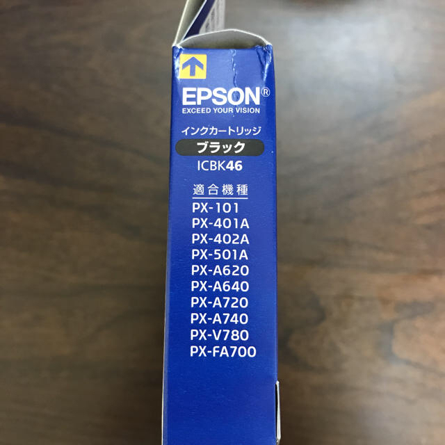 EPSON(エプソン)のEPSON ICBK46 エプソン　プリンター　インク　黒 スマホ/家電/カメラのPC/タブレット(PC周辺機器)の商品写真