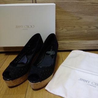 ジミーチュウ(JIMMY CHOO)の【値下げ¥19,000→13,000】JIMMY CHOO コルクヒールサンダル(サンダル)