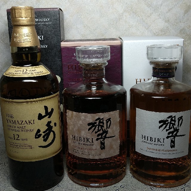 父の日贈り物】サントリー山崎12・響 弐品種 各700ml 箱付 - ウイスキー