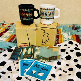 Fire-King スタッキングマグ PENDLETON [ハーディング] ブラック