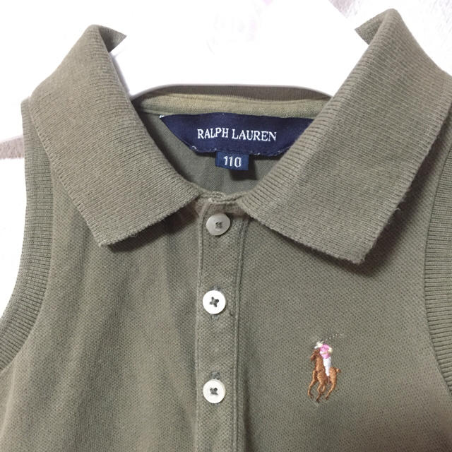 Ralph Lauren(ラルフローレン)のラルフ ノースリーブポロシャツ  キッズ/ベビー/マタニティのキッズ服女の子用(90cm~)(Tシャツ/カットソー)の商品写真