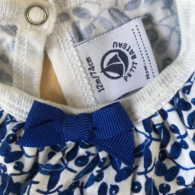 PETIT BATEAU(プチバトー)のプチバトー　ロンパース　12m   キッズ/ベビー/マタニティのベビー服(~85cm)(ロンパース)の商品写真