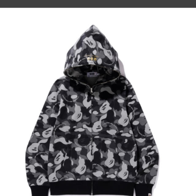 トップスCDG bape ギャルソン　エイプ　限定　コラボ　黒　ブラック　パーカー