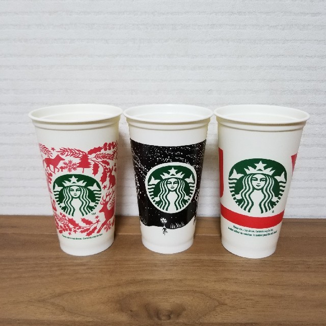 Starbucks Coffee(スターバックスコーヒー)のStarbucks リユーザブル三本セット インテリア/住まい/日用品のキッチン/食器(食器)の商品写真