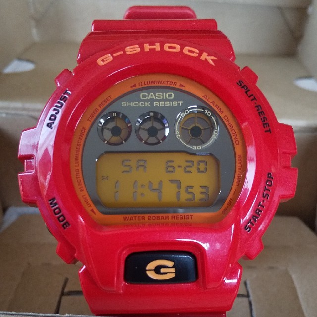 【人気急上昇】 G-SHOCK DW-6900CB クレイジーカラーズ レッド 赤 腕時計(デジタル)