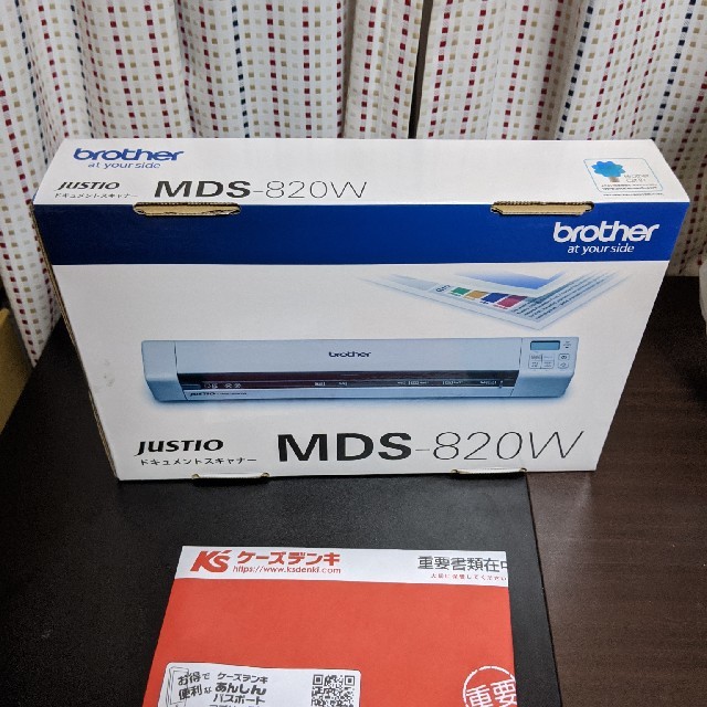 Brother Brother スキャナー Mds 820w 無線lan対応 バッテリー搭載 の通販 By ながし S Shop ブラザー ならラクマ