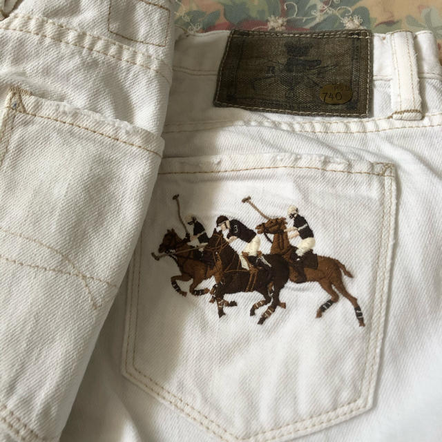 Ralph Lauren(ラルフローレン)の格安で！　ラルフローレン　刺繍　デニム　ディースクエアード　ロエベ   レディースのパンツ(デニム/ジーンズ)の商品写真