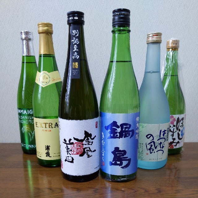 日本酒　四合瓶　６本セット(三井の寿・浦霞・鳳凰美田・鍋島・蓬莱泉・ほしいずみ)