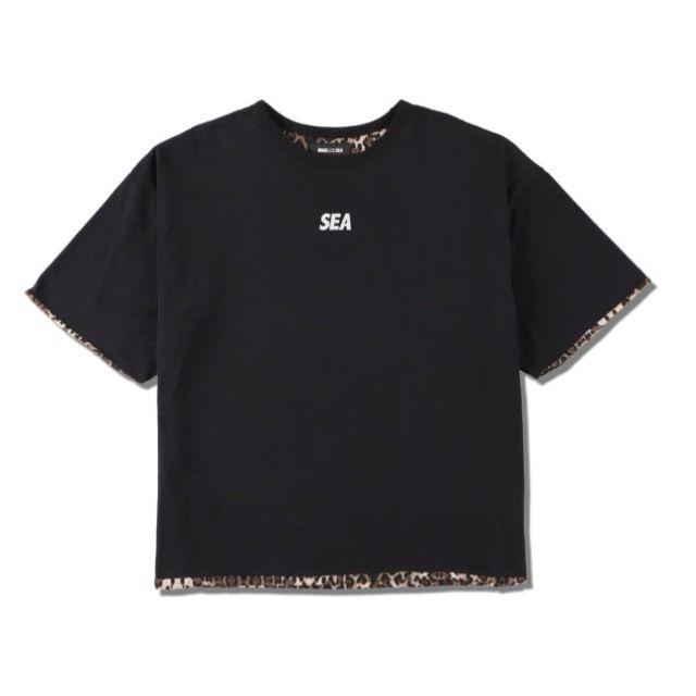 SEA(シー)のWIND AND SEA WDS ウィンダンシー レオパード Tシャツ ブラック メンズのトップス(Tシャツ/カットソー(半袖/袖なし))の商品写真