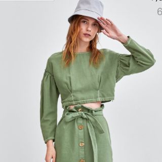 ザラ(ZARA)の更にお値下げ💕タグ付きZARAショート丈トップス(シャツ/ブラウス(長袖/七分))