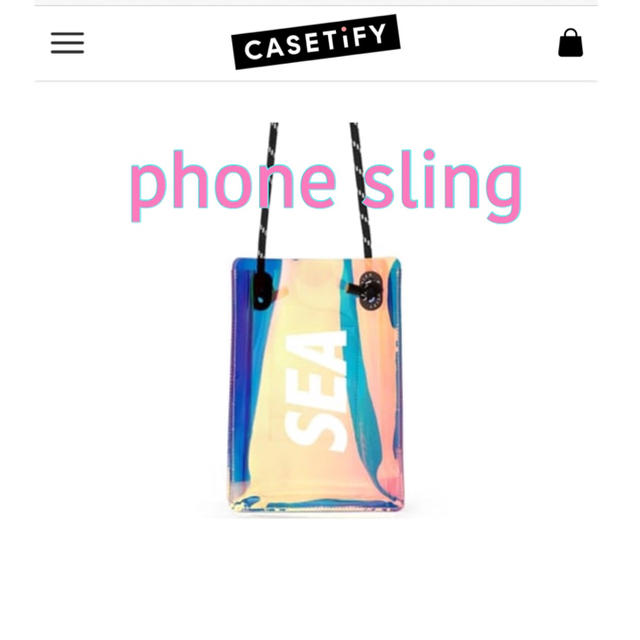 CASETIFY WIND AND SEA PHONE SLINGスマホ/家電/カメラ