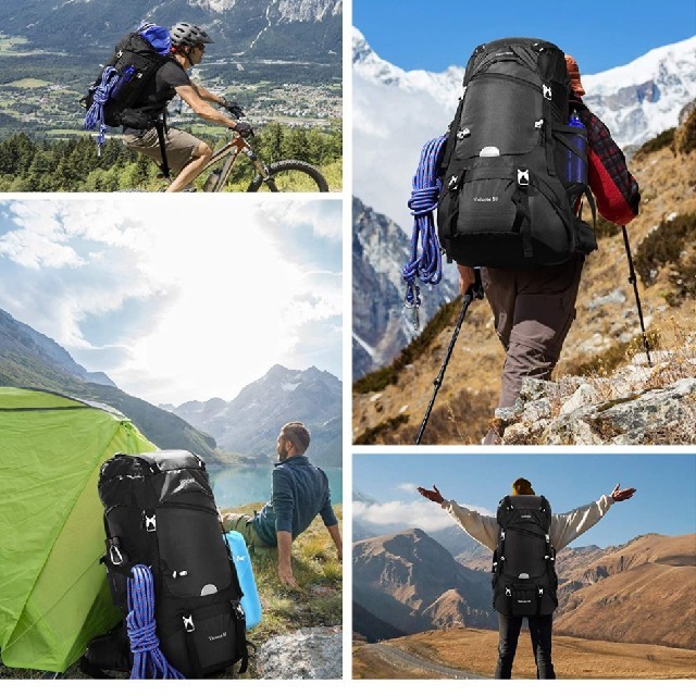 新品未使用未開封✨】リュック 登山 50L バックパック ザック ブラック 黒の通販 by SHIHORI|ラクマ 新品未使用未開封✨】リュック 登山 50L バックパック ザック ブラック 黒の通販 by SHIHORI|ラクマ