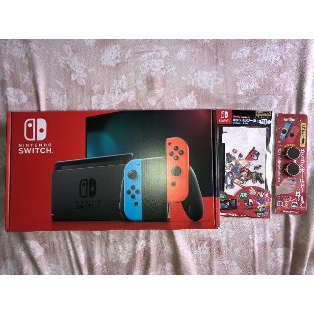 ニンテンドー　スイッチ　Switch  フィルム　ホールドリングも！