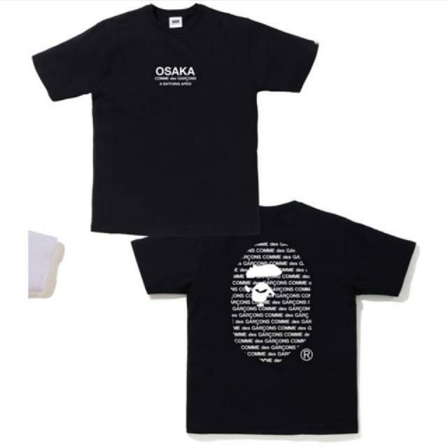 A BATHING APE COMME des GARCONS 圧縮Tee L