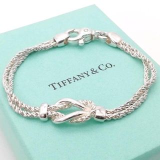 old tiffany ダブルロープチェーンブレス ティファニー-