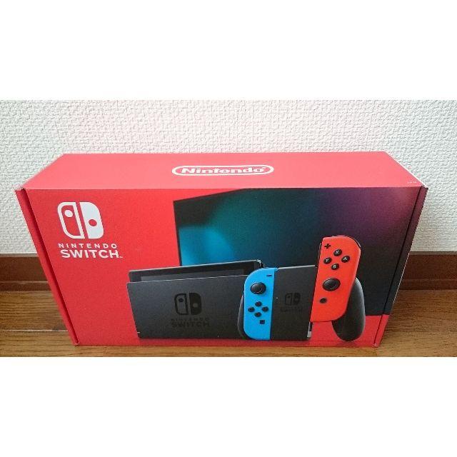 任天堂(ニンテンドウ)の新品 新型 Nintendo Switch 本体 ネオンブルー/ネオンレッド エンタメ/ホビーのゲームソフト/ゲーム機本体(家庭用ゲーム機本体)の商品写真