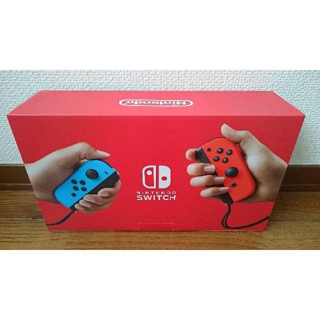 任天堂(ニンテンドウ)の新品 新型 Nintendo Switch 本体 ネオンブルー/ネオンレッド エンタメ/ホビーのゲームソフト/ゲーム機本体(家庭用ゲーム機本体)の商品写真