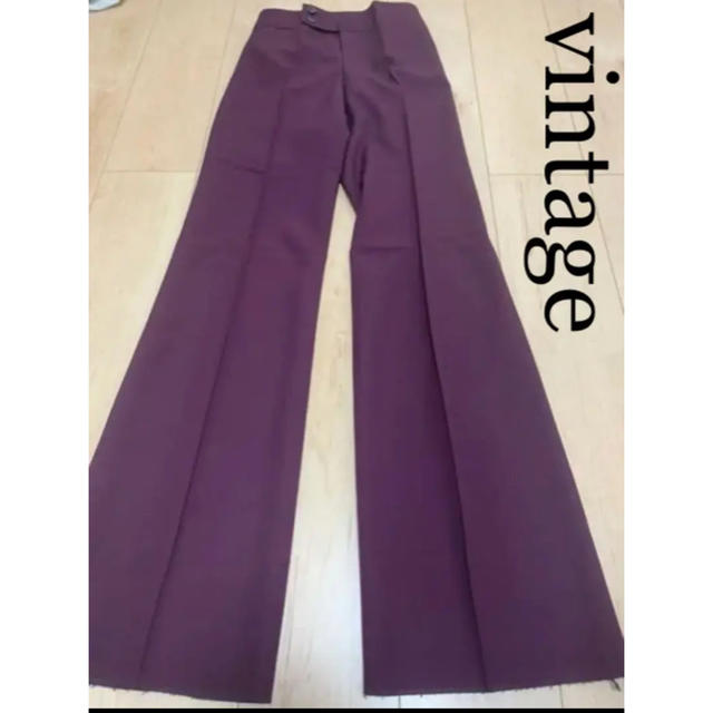 purple slacks パープルスラックス パンツ デッドストック 紫