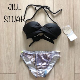 ジルスチュアート(JILLSTUART)の新品 ジルスチュアート 水着 クロス バンドゥ マルチ柄 ビキニ YL M(水着)