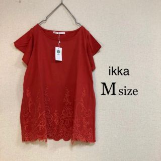 イッカ(ikka)のMサイズ ikka ⭐️新品⭐️ カットワーク刺繍プルオーバー(Tシャツ(半袖/袖なし))