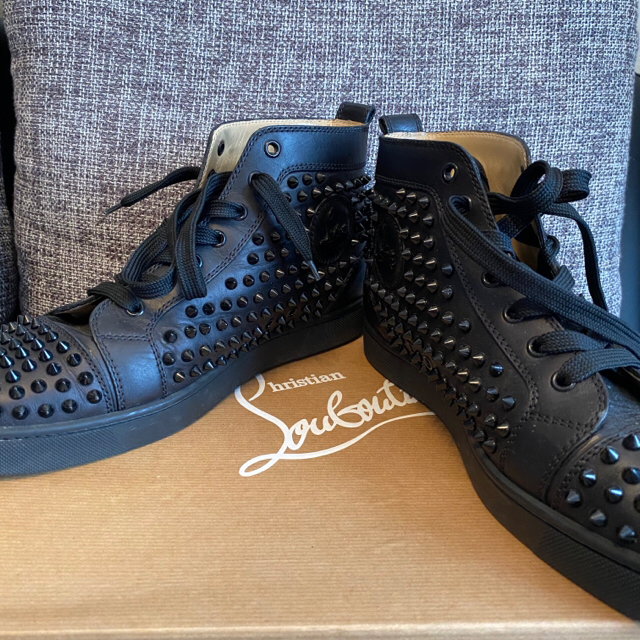 Christianlouboutin スニーカー 42 ブラック ルブタン