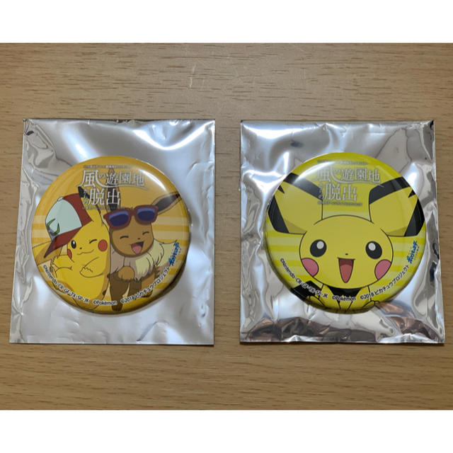 ポケモン - ポケモン 缶バッジセット ピカチュウ &イーブイ ピチューの