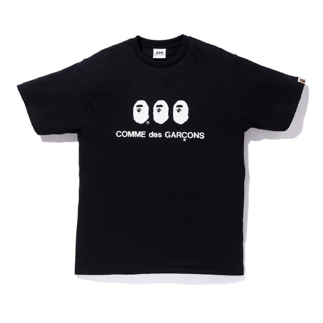 XL 黒 tee COMME des GARCONS A BATHING APE