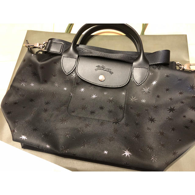 《限定》LONGCHAMP ル プリアージュ キュイール エトワール 2way