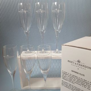 モエエシャンドン(MOËT & CHANDON)の【MOËT& CHANDON】シャンパングラス６脚セット(アルコールグッズ)