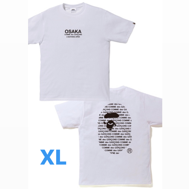 COMME des GARCONS X BAPE® TEE WHITE XLTシャツ/カットソー(半袖/袖なし)