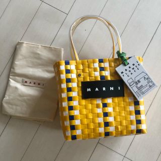 マルニ(Marni)のマルニカフェ　ピクニックバック　正規品(かごバッグ/ストローバッグ)