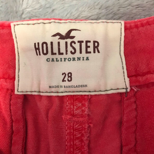 Hollister(ホリスター)のホリスター  ショートパンツ　レッド　28 メンズのパンツ(ショートパンツ)の商品写真