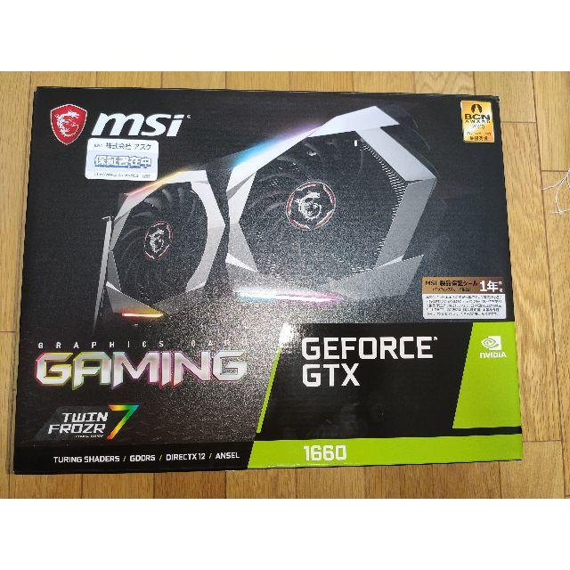 新品 GeForce GTX 1660 GAMING 6G MSI グラボ