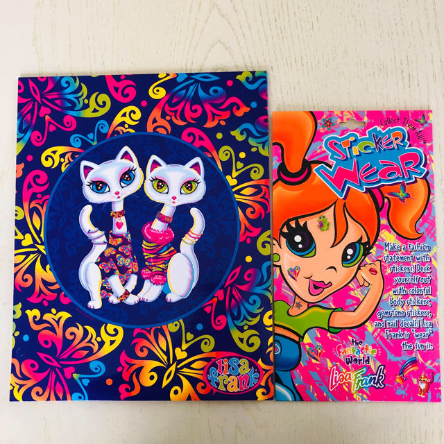 Spank!(スパンク)のLISA FRANK💜ファイルとステッカーをセットで インテリア/住まい/日用品の文房具(その他)の商品写真