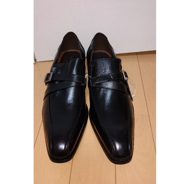 メンズ 本革 靴 マドラス ヴィラ カミーノ 24.5cm ブラック 未使用