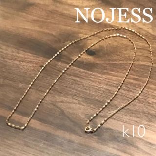 ノジェス(NOJESS)のネックレス　ロング　ノジェス　k10 pg ロングネックレス　ペタルチェーン(ネックレス)