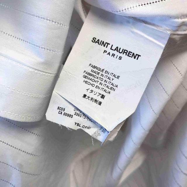 Saint Laurent(サンローラン)の正規美品 18SS Saint Laurent サンローランパリ シャツ レディースのトップス(シャツ/ブラウス(長袖/七分))の商品写真