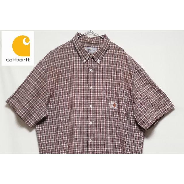 carhartt(カーハート)の㉕CARHARTT カーハート ワークシャツ 半袖 XL メンズのトップス(シャツ)の商品写真