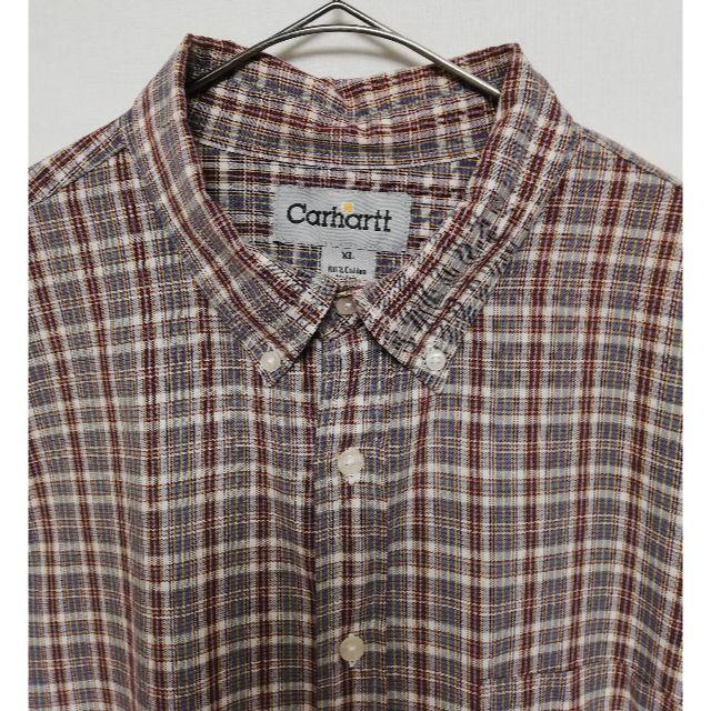 carhartt(カーハート)の㉕CARHARTT カーハート ワークシャツ 半袖 XL メンズのトップス(シャツ)の商品写真