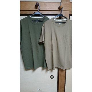 ムジルシリョウヒン(MUJI (無印良品))の【XLサイズ】無印良品 Tシャツ2枚セット(Tシャツ/カットソー(半袖/袖なし))