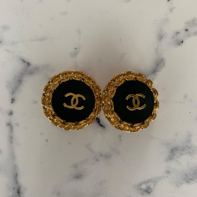 CHANEL チェーンラウンドイヤリング anPorjIuYB, レディース