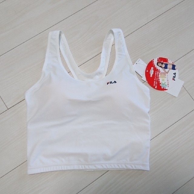 FILA(フィラ)の新品！FILA フィットネスブラトップ 水陸両用  ホワイト Lサイズ スポーツ/アウトドアのトレーニング/エクササイズ(トレーニング用品)の商品写真