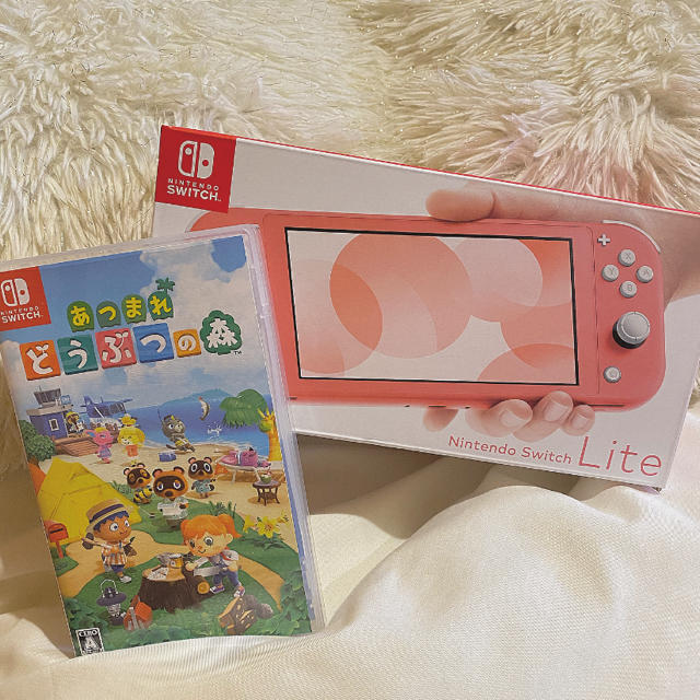 任天堂SwitchLite コーラルピンクカラー☺︎