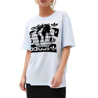 アディダス(adidas)のアディダス ■ XS レディース Mサイズ Tシャツ 半袖 丸首 ロゴT(Tシャツ(半袖/袖なし))