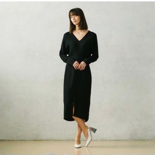 セオリー(theory)のUNIQLO theory コラボ　ワンピース　XL(ロングワンピース/マキシワンピース)