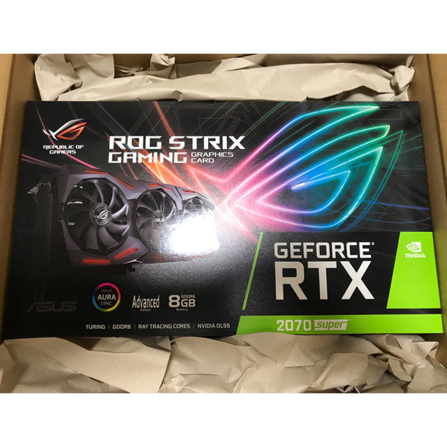 PCパーツ【新品未開封】ASUS ROG STRIX RTX2070S A8G