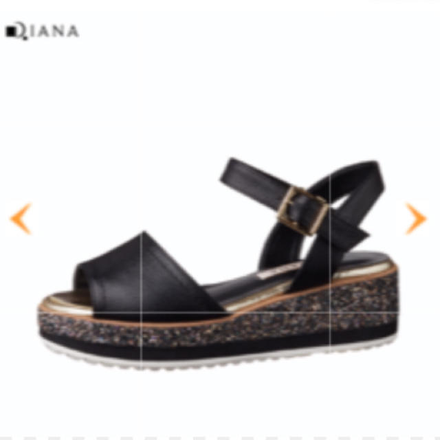 DIANA(ダイアナ)のダイアナ　グリッター　スポーツサンダル レディースの靴/シューズ(サンダル)の商品写真