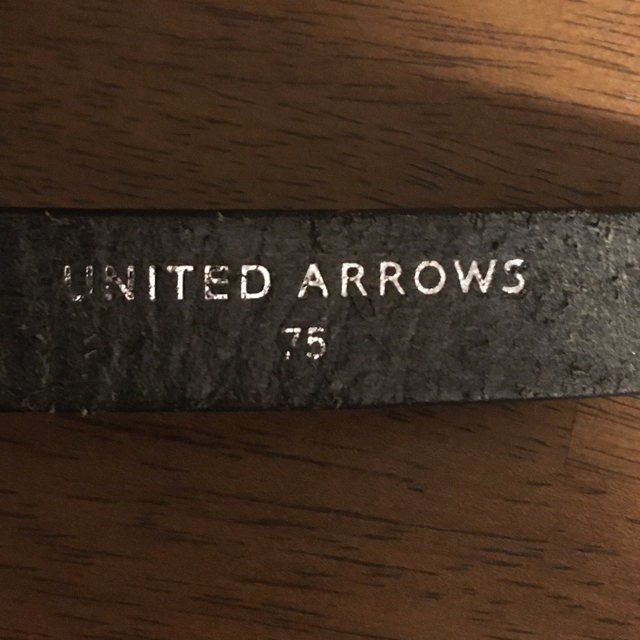 UNITED ARROWS(ユナイテッドアローズ)のユナイテッド アローズ 75cm 黒 ベルト コンチョ　革　レザー レディースのファッション小物(ベルト)の商品写真