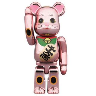 メディコムトイ(MEDICOM TOY)のBE@RBRICK 招き猫 桃金メッキ 100％　2個セット(その他)